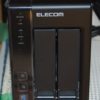 ELECOM RAID1 NSB-5A2T2BLのレビュー